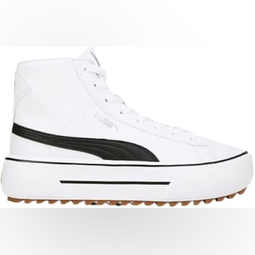 Puma Kaia NWOT White and Black Platform Sneakers Size: Wn’s 8.5